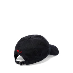 Polo Ralph Lauren - Chino Cap - Black with Red Pony