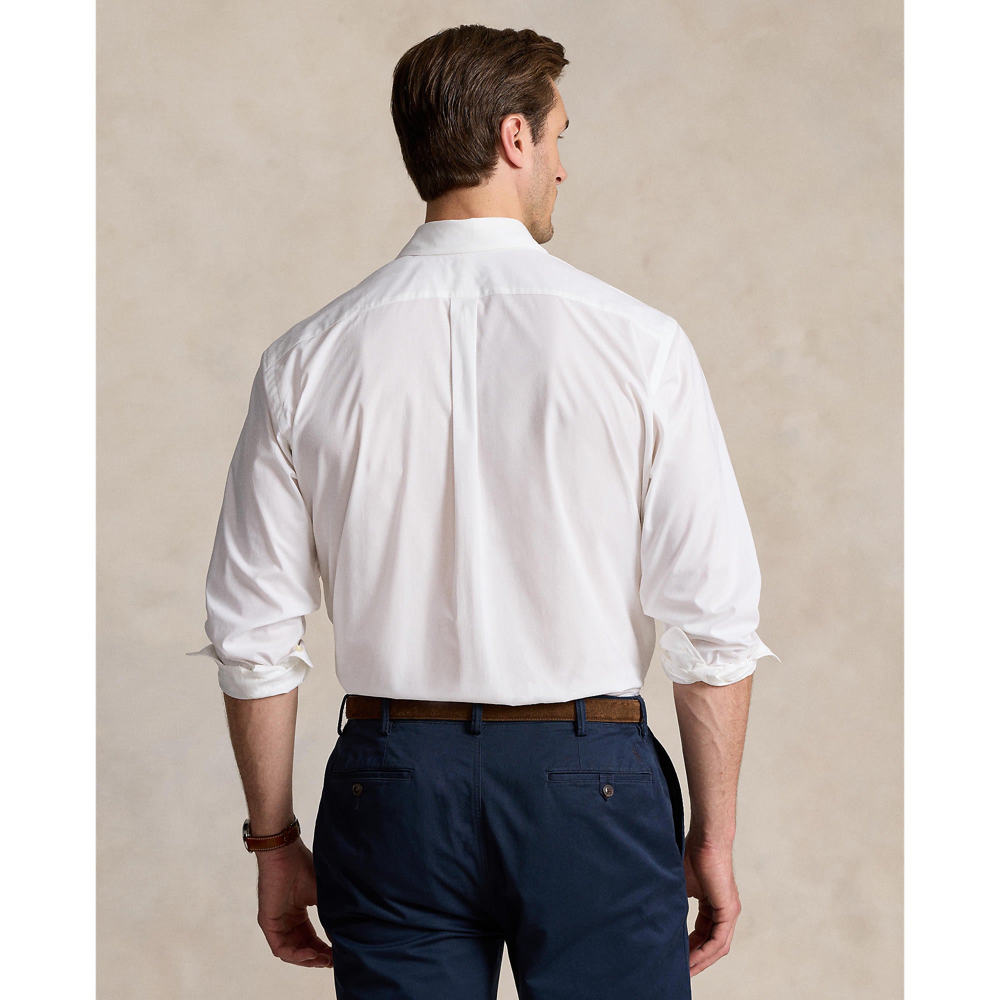 Polo Ralph Lauren - Poplin Stretch Shirt - Big & Tall Sizes - White