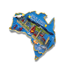 🇦🇺 Australia Gold Coast  3D City Magnet 3D Magnet