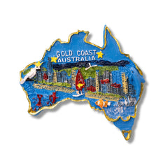 🇦🇺 Australia Gold Coast  3D City Magnet 3D Magnet