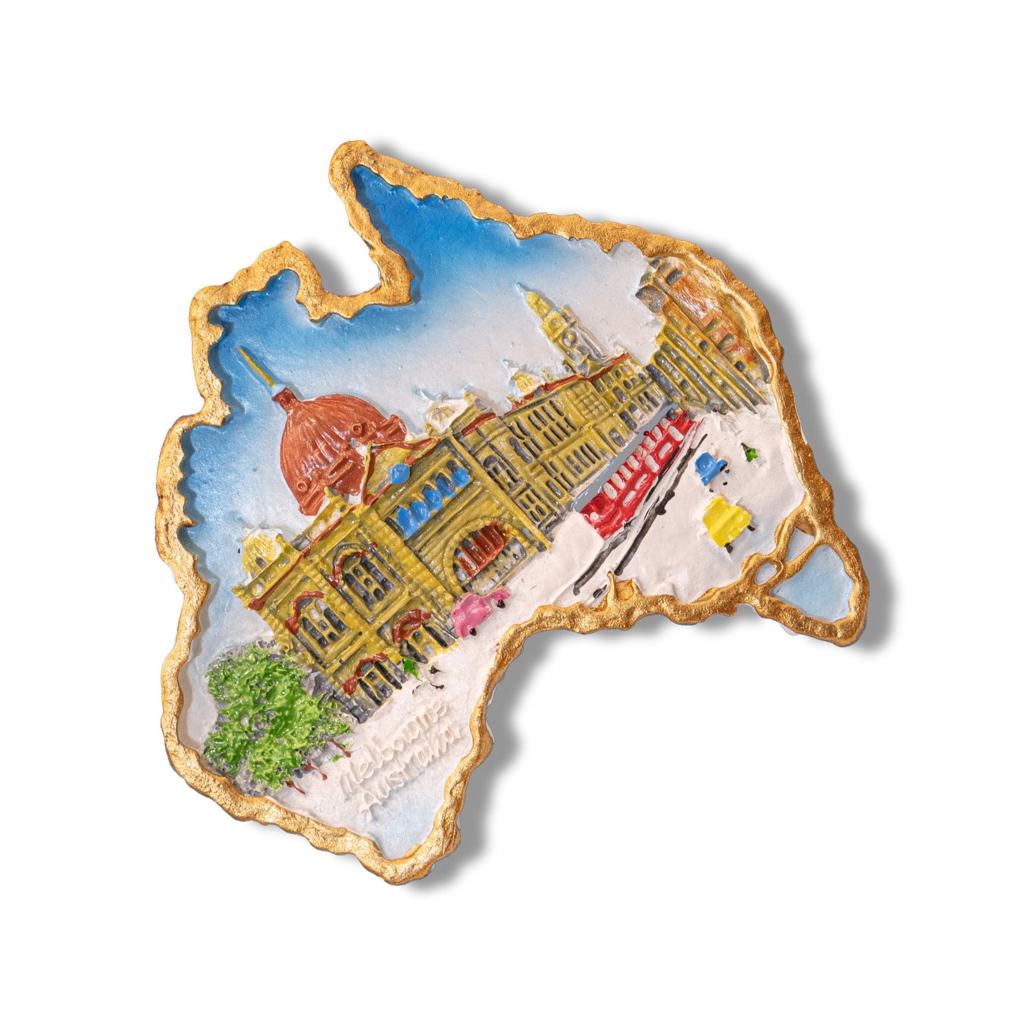 🇦🇺 Australia Melbourne Flinders Street 3D Magnet