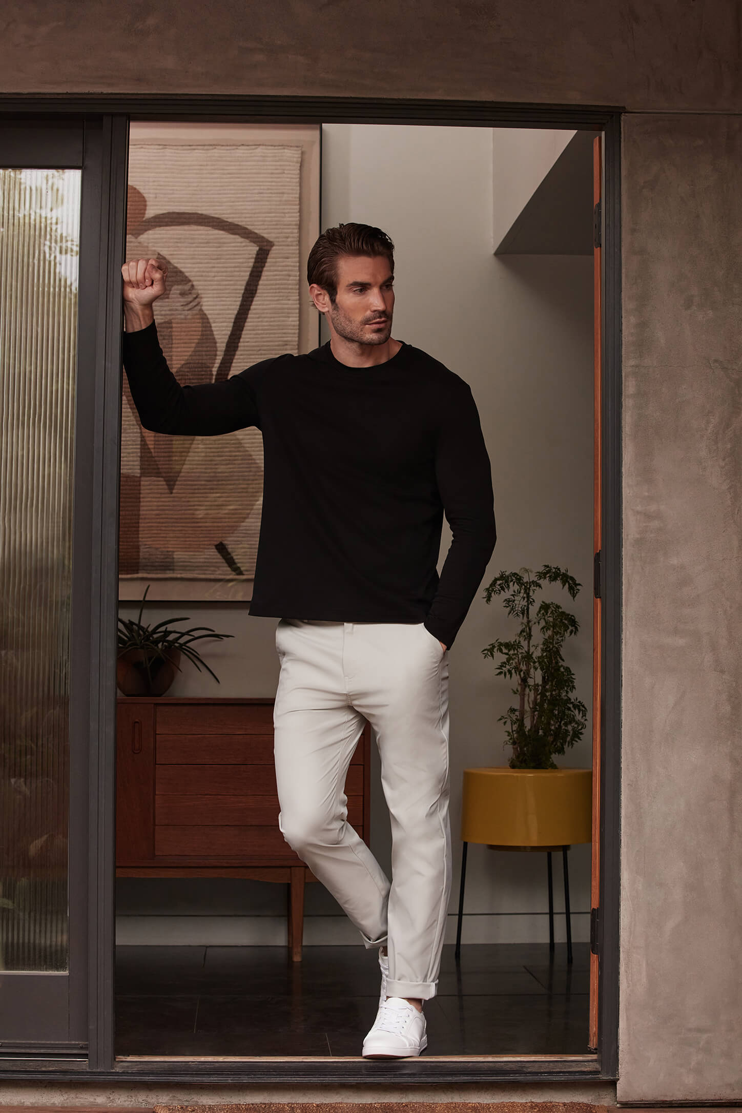 Precision Long Sleeve Tee -- True Black