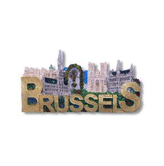 🇧🇪 Belgium Brussels Landmarks 3D Magnet