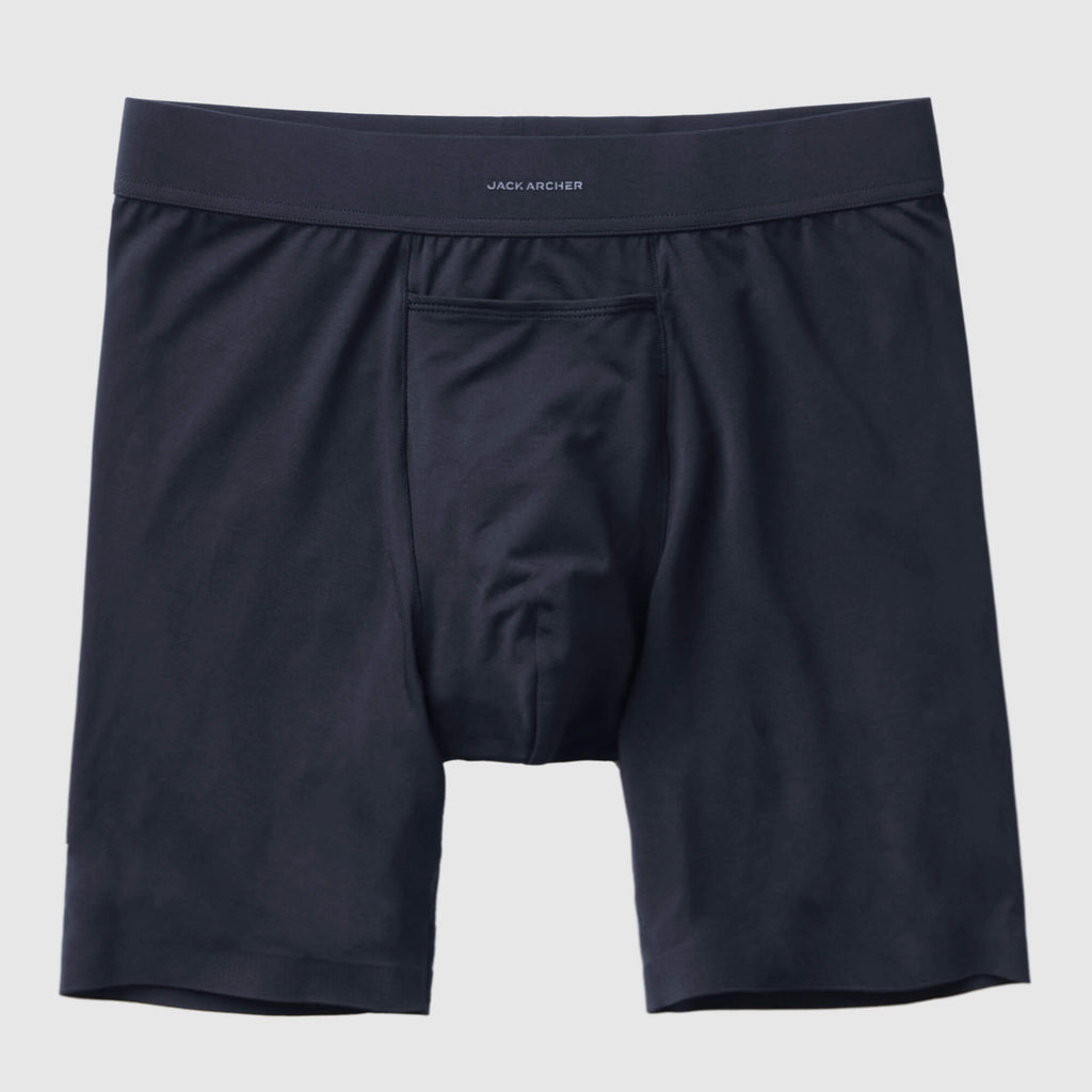 Jetsetter Boxer Brief 8" -- Charcoal Gray