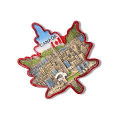 🇨🇦 Canada Maple Leaf Toronto Skyline 3D Magnet