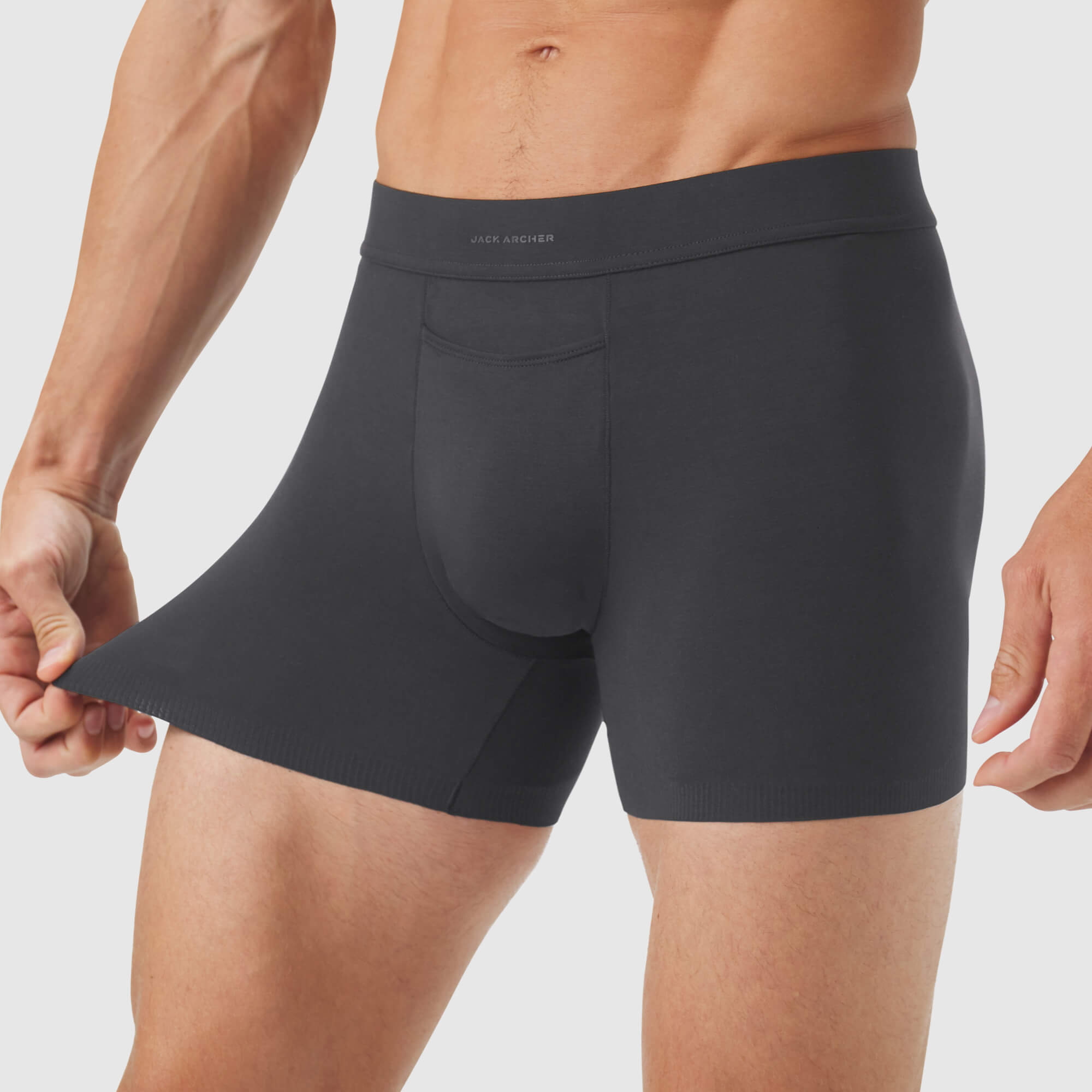 Jetsetter Boxer Brief 5" -- Charcoal Gray
