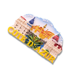 🇫🇷 France Côte d’Azur 3D Magnet with Nice Cannes Menton