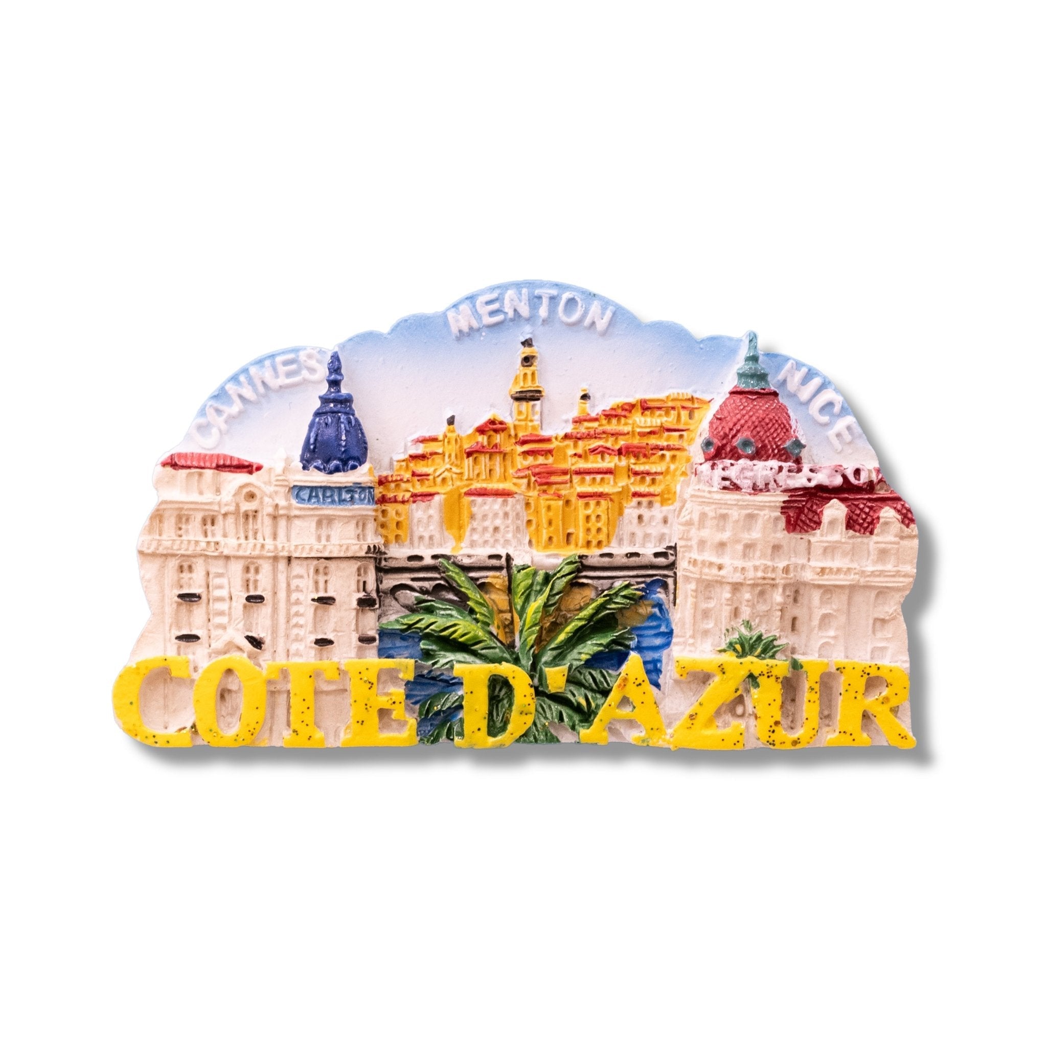 🇫🇷 France Côte d’Azur 3D Magnet with Nice Cannes Menton