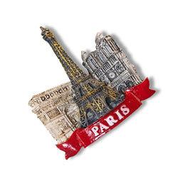 🇫🇷 France Paris Eiffel Tower Landmarks 3D Magnet