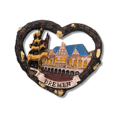 🇩🇪 Germany Bremen Town Hall & Musicians 3D Magnet