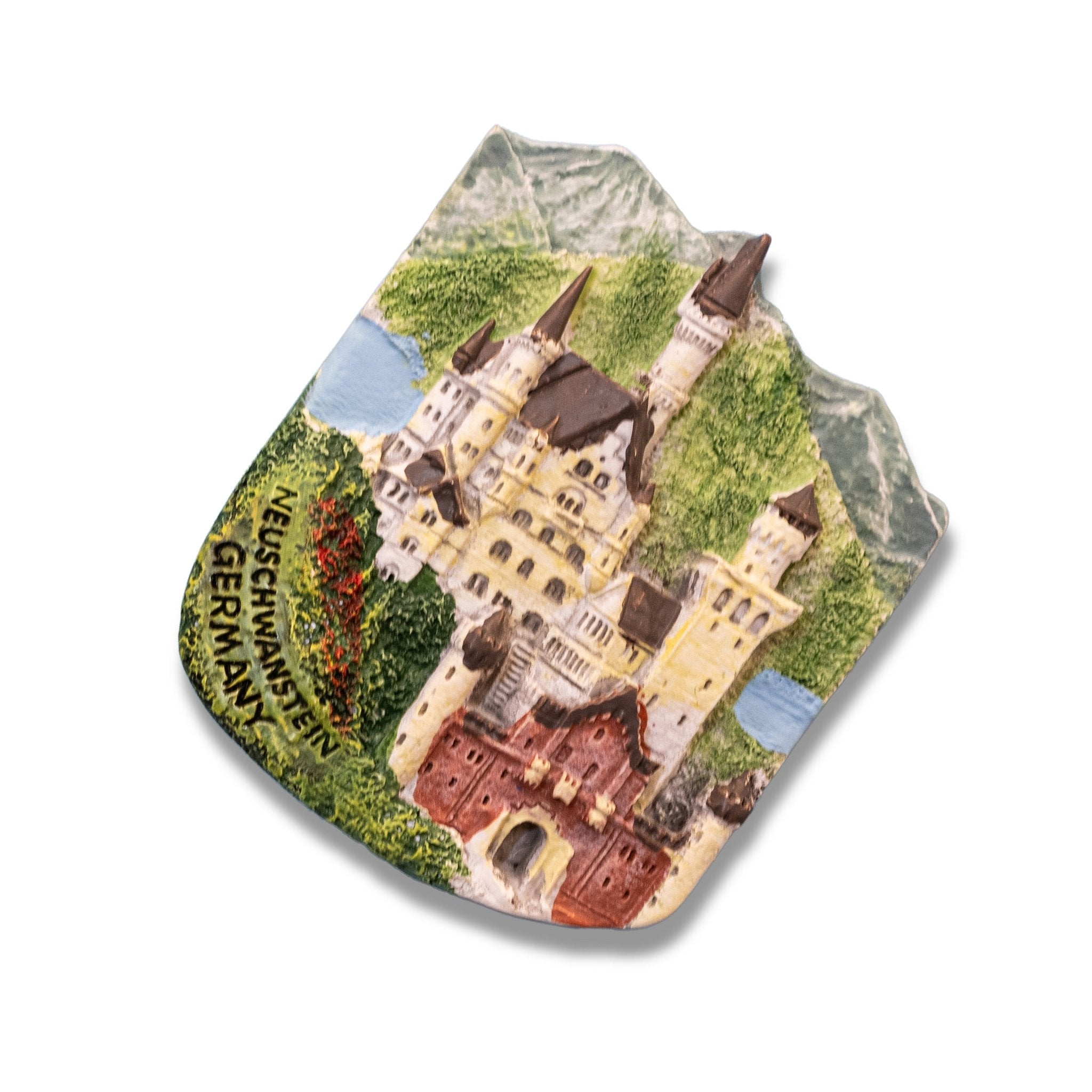🇩🇪 Germany Neuschwanstein Castle   (Red Gate) 3D Magnet