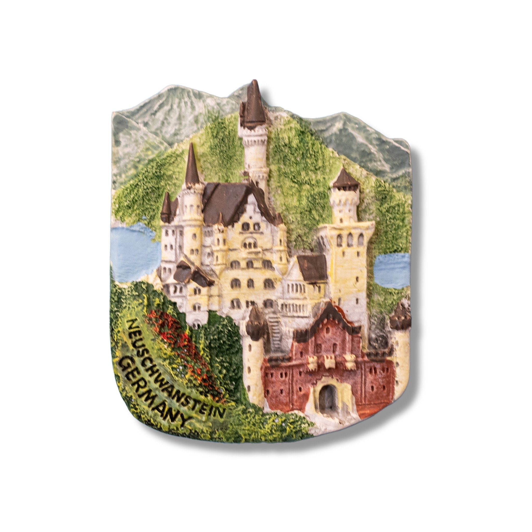 🇩🇪 Germany Neuschwanstein Castle   (Red Gate) 3D Magnet