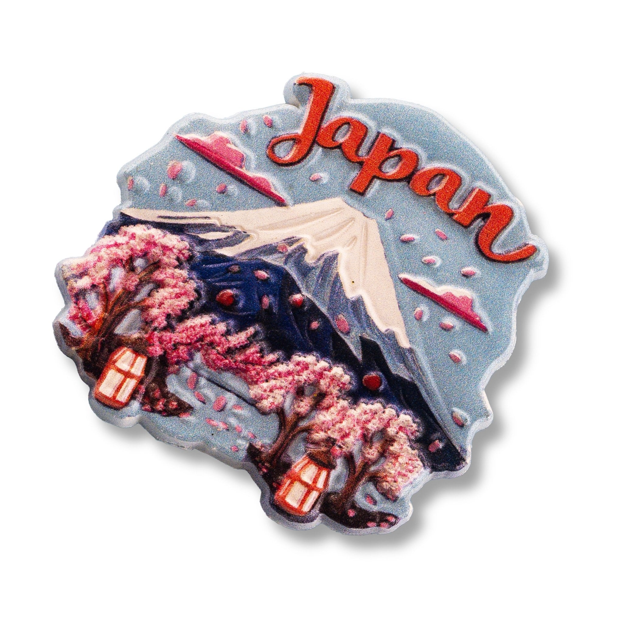 🇯🇵 Japan Mount Fuji Cherry Blossom 3D Magnet