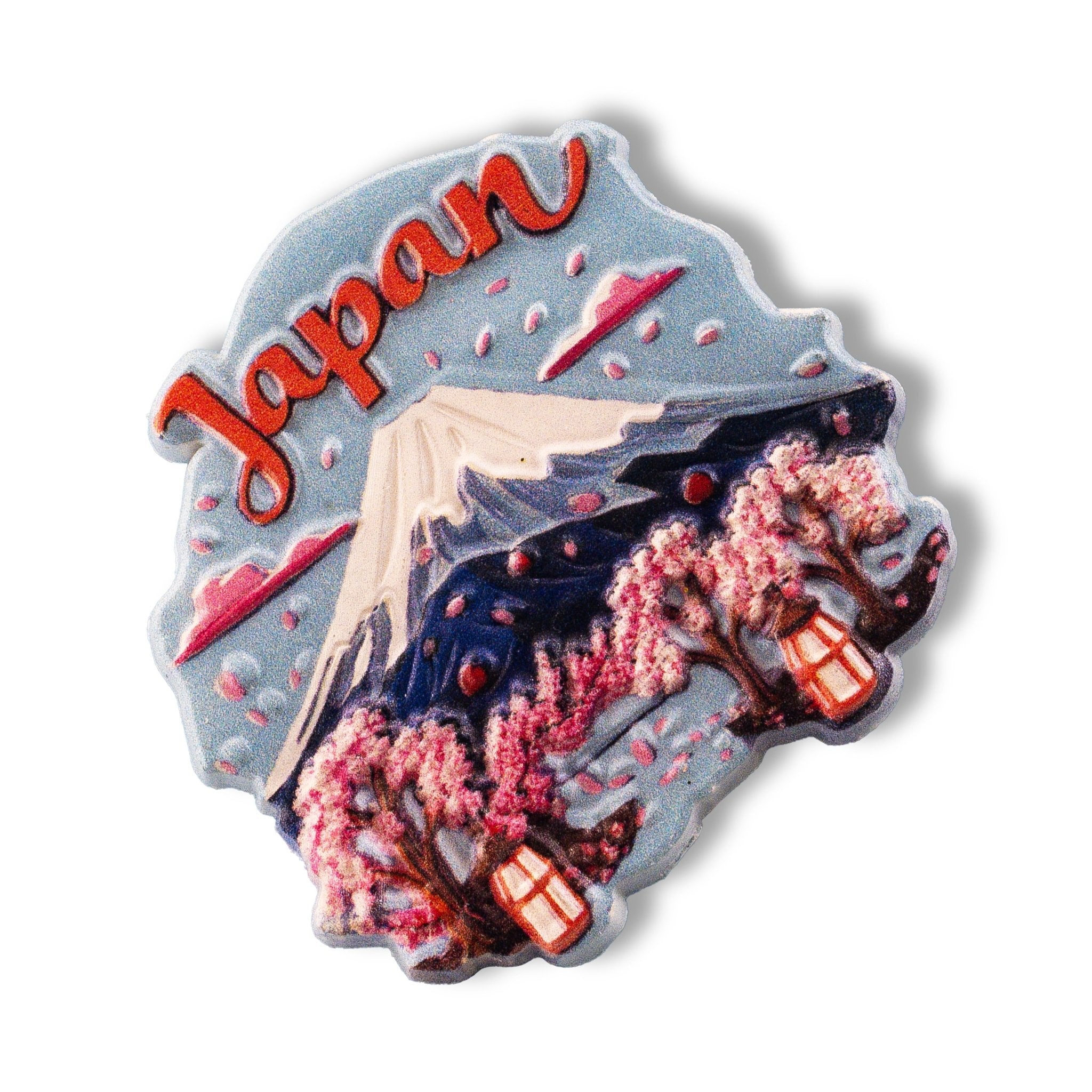 🇯🇵 Japan Mount Fuji Cherry Blossom 3D Magnet