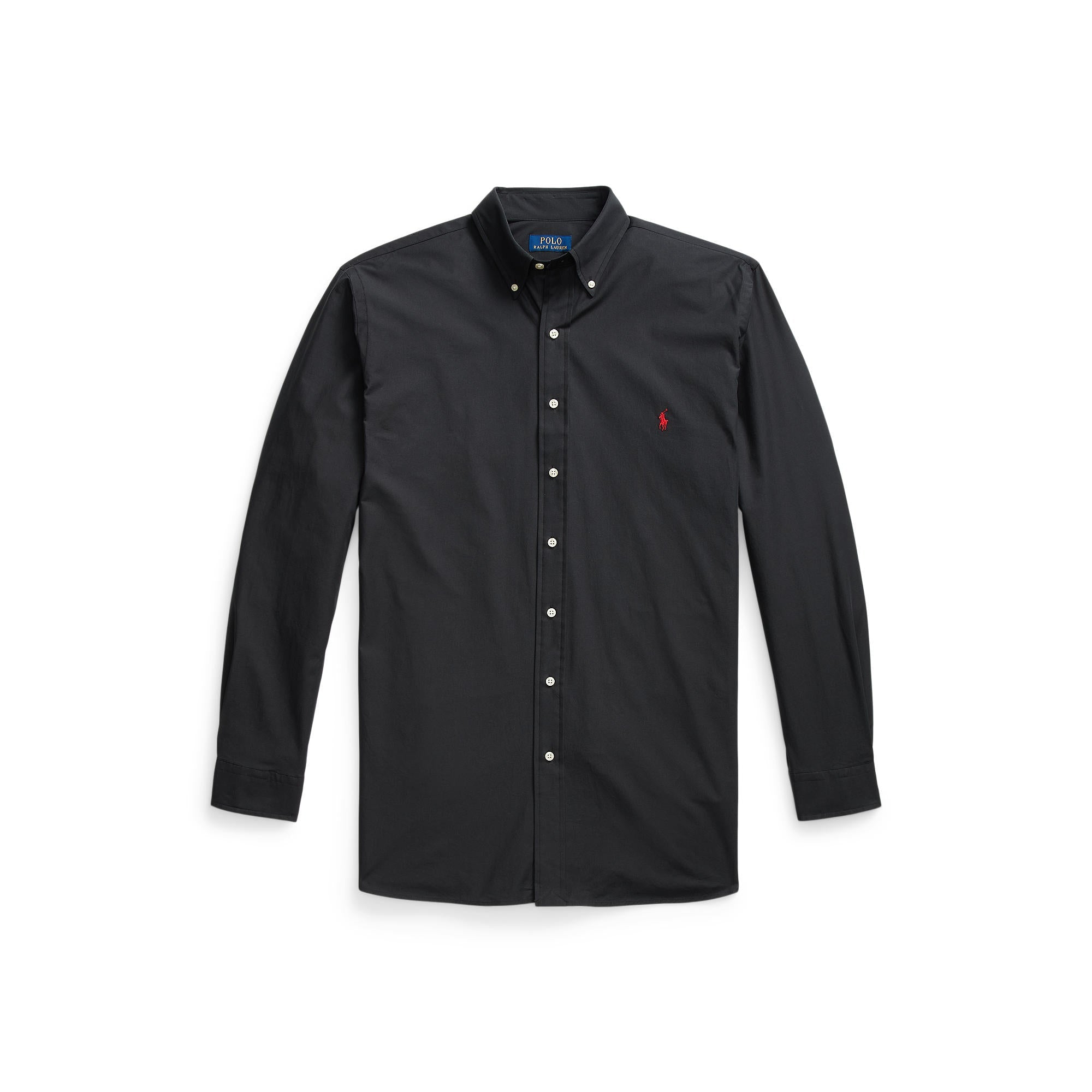 Polo Ralph Lauren - Poplin Stretch Shirt - Big & Tall Sizes - Black
