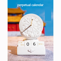Sundial perpetual calendar phone holder