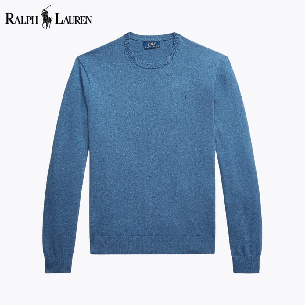 Ralph Lauren Baumwoll-kaschmir-sweater With Randhalsfromschnitt