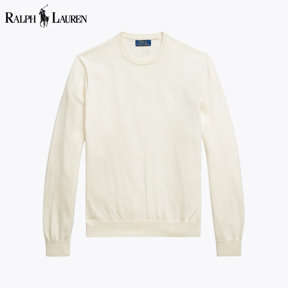 Ralph Lauren Baumwoll-kaschmir-sweater With Randhalsfromschnitt