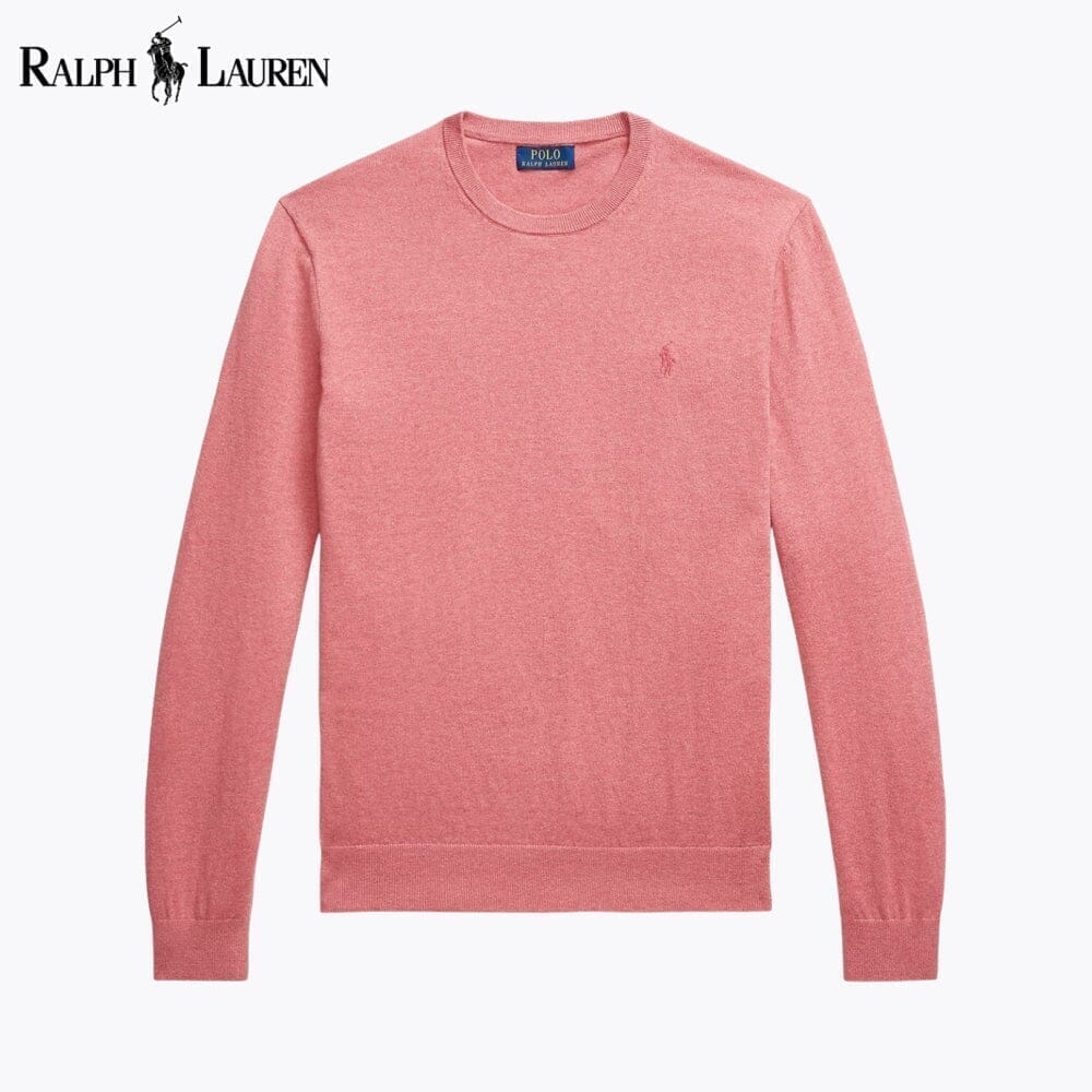 Ralph Lauren Baumwoll-kaschmir-sweater With Randhalsfromschnitt