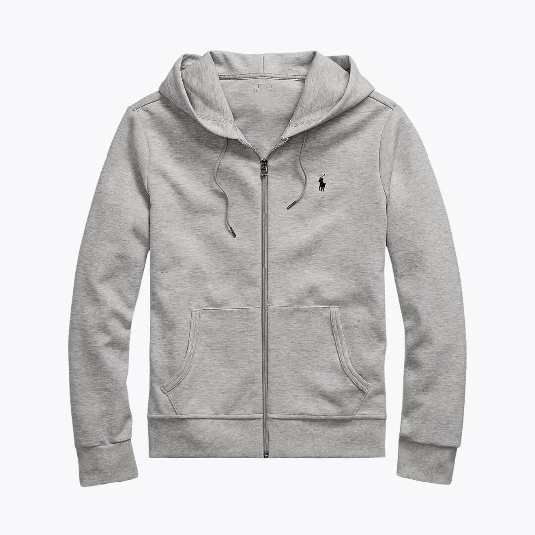 Ralph Lauren Doppelstrick-kapuzensweater With Durchgehendem Zipper