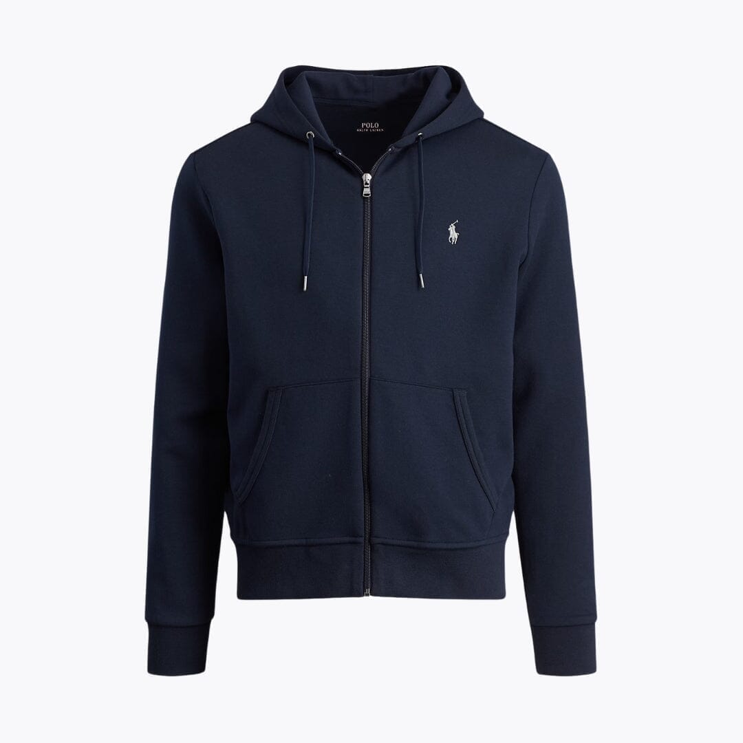 Ralph Lauren Doppelstrick-kapuzensweater With Durchgehendem Zipper