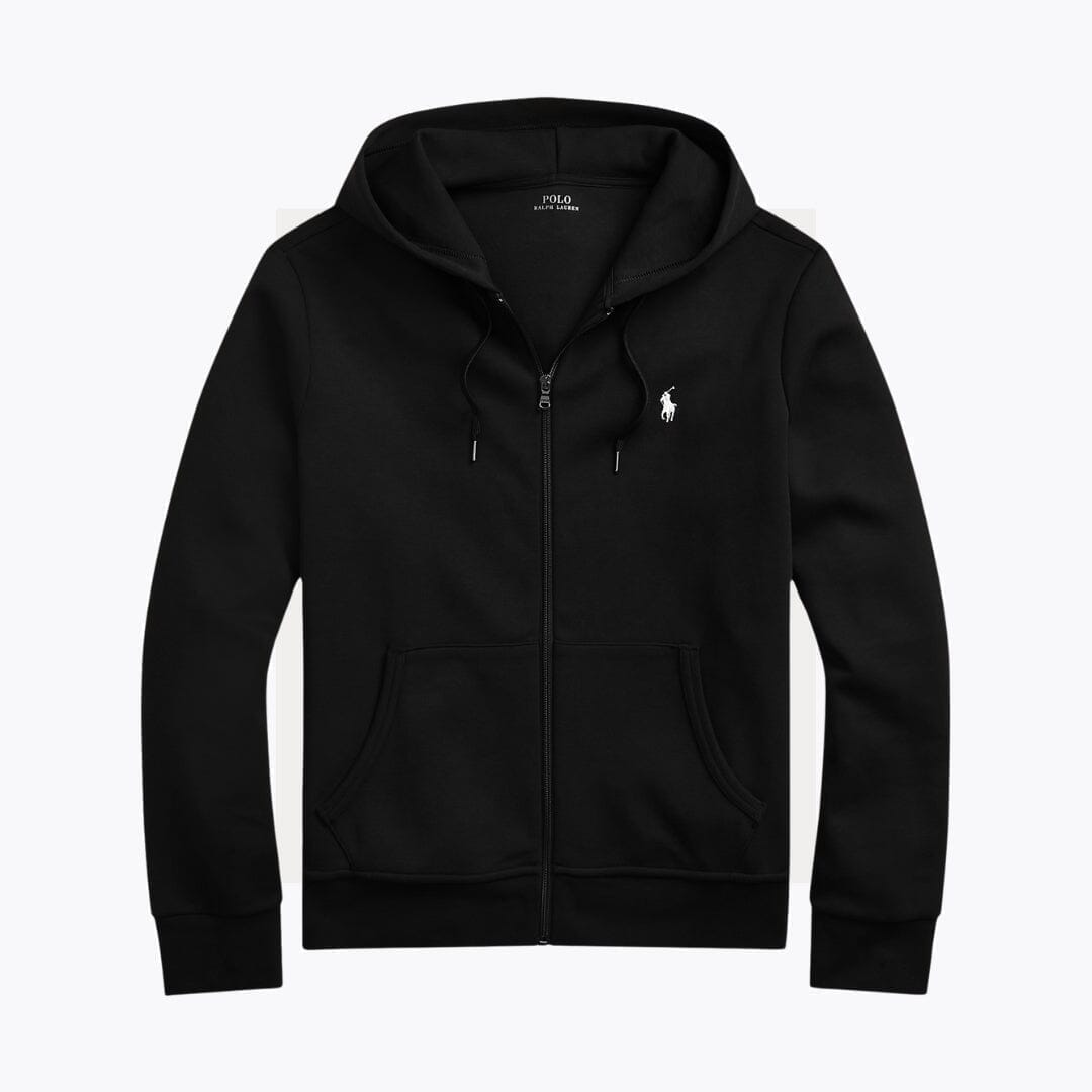 Ralph Lauren Doppelstrick-kapuzensweater With Durchgehendem Zipper