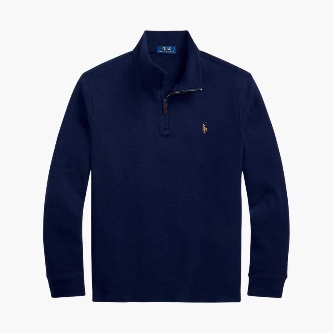 Ralph Lauren Estate-rib Quarter-zip Sweater