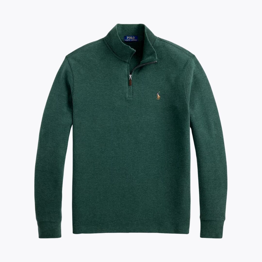 Ralph Lauren Estate-rib Quarter-zip Sweater