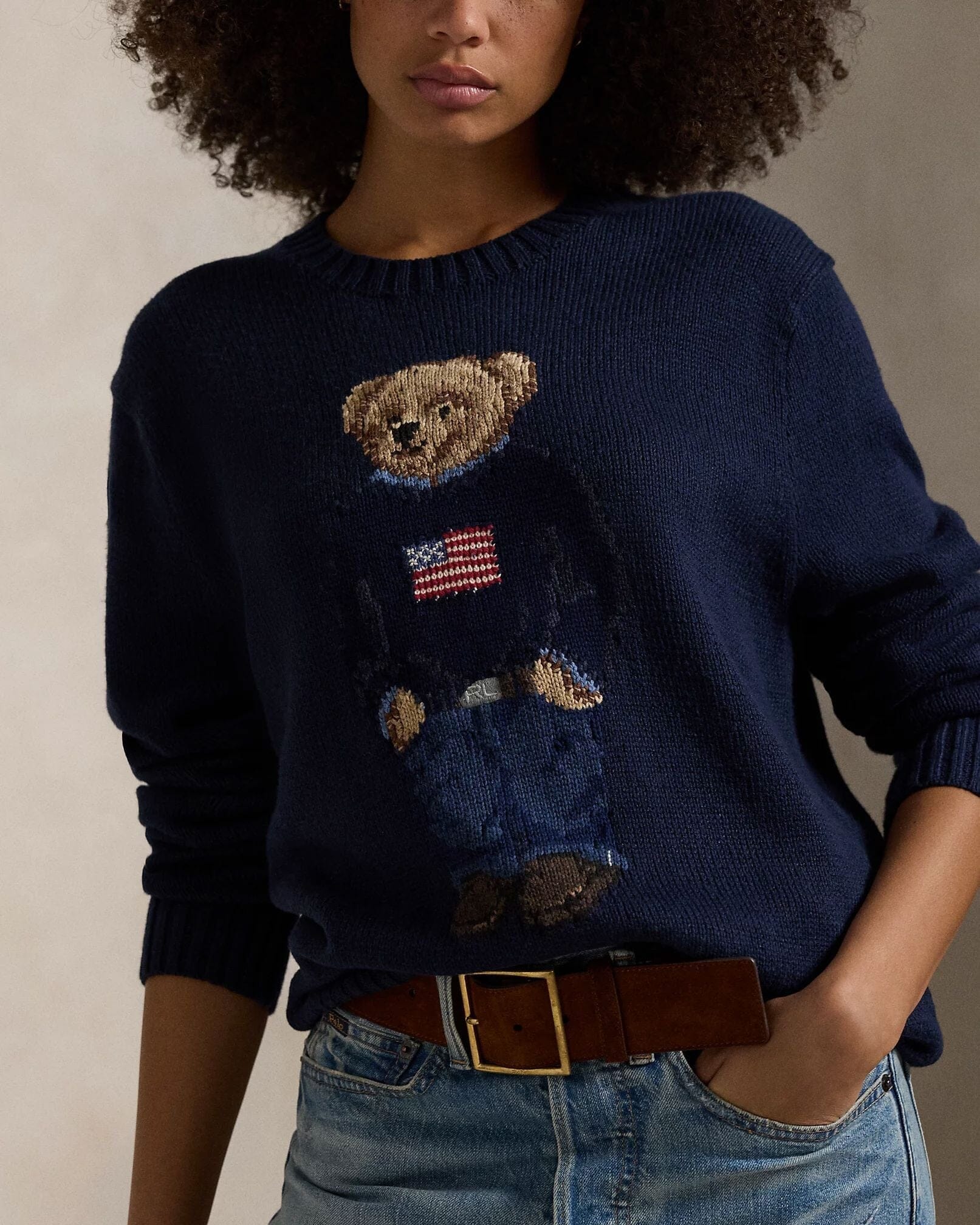 Ralph Lauren Polo Bear Baumwoll-leinen-sweater