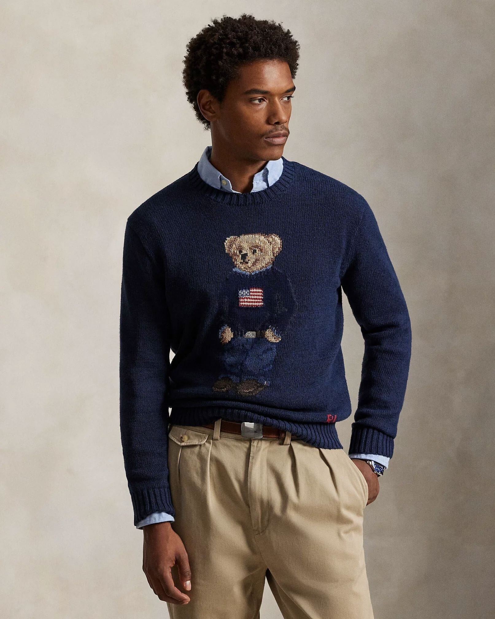 Ralph Lauren Polo Bear Baumwoll-leinen-sweater