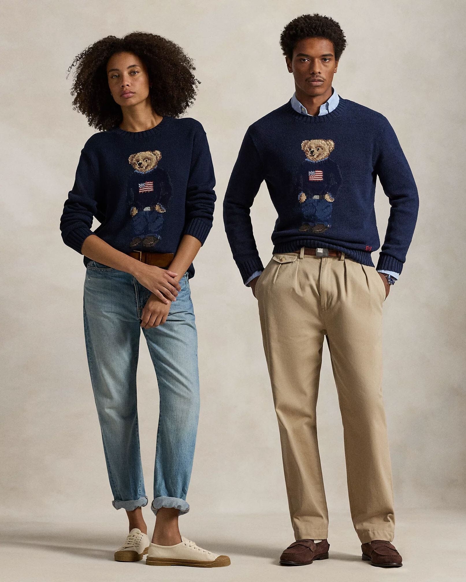 Ralph Lauren Polo Bear Baumwoll-leinen-sweater