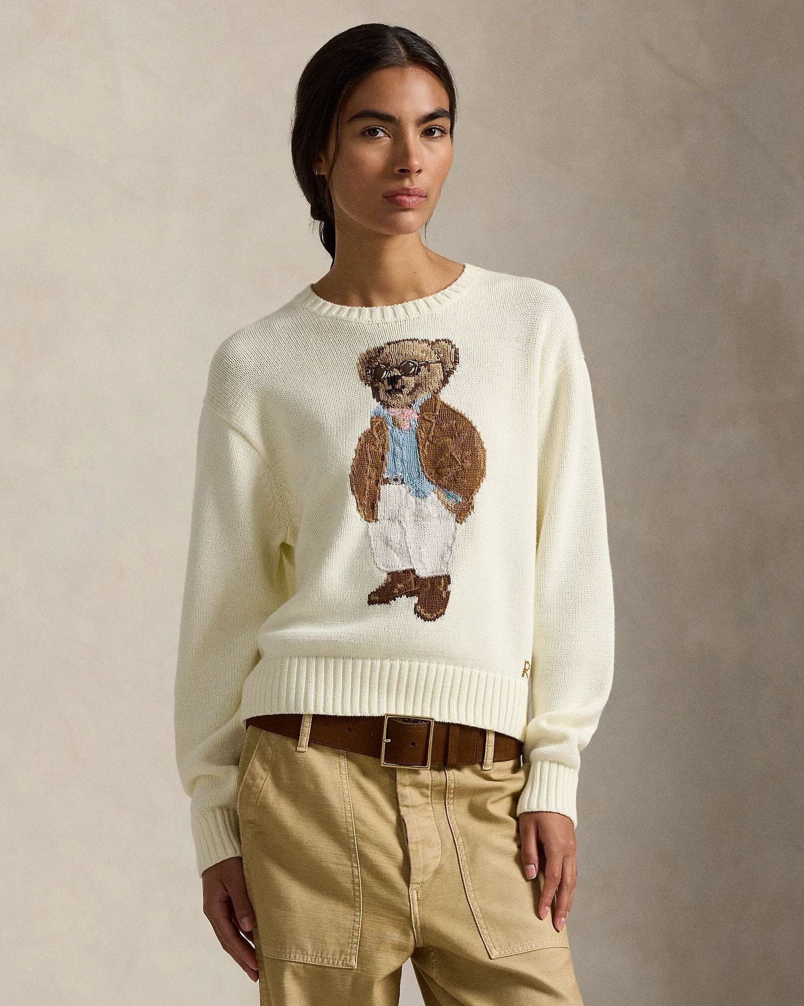 Ralph Lauren Polo Bear Cotton sweater with rAndhalsfromschnitt