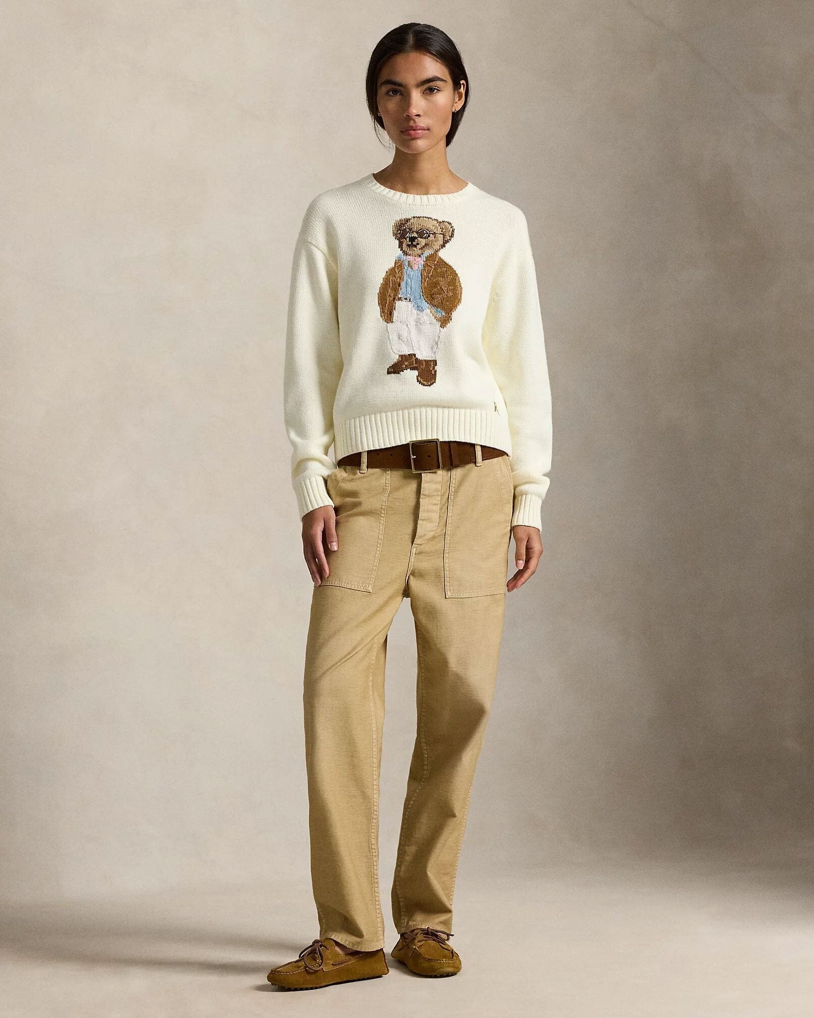 Ralph Lauren Polo Bear Cotton sweater with rAndhalsfromschnitt