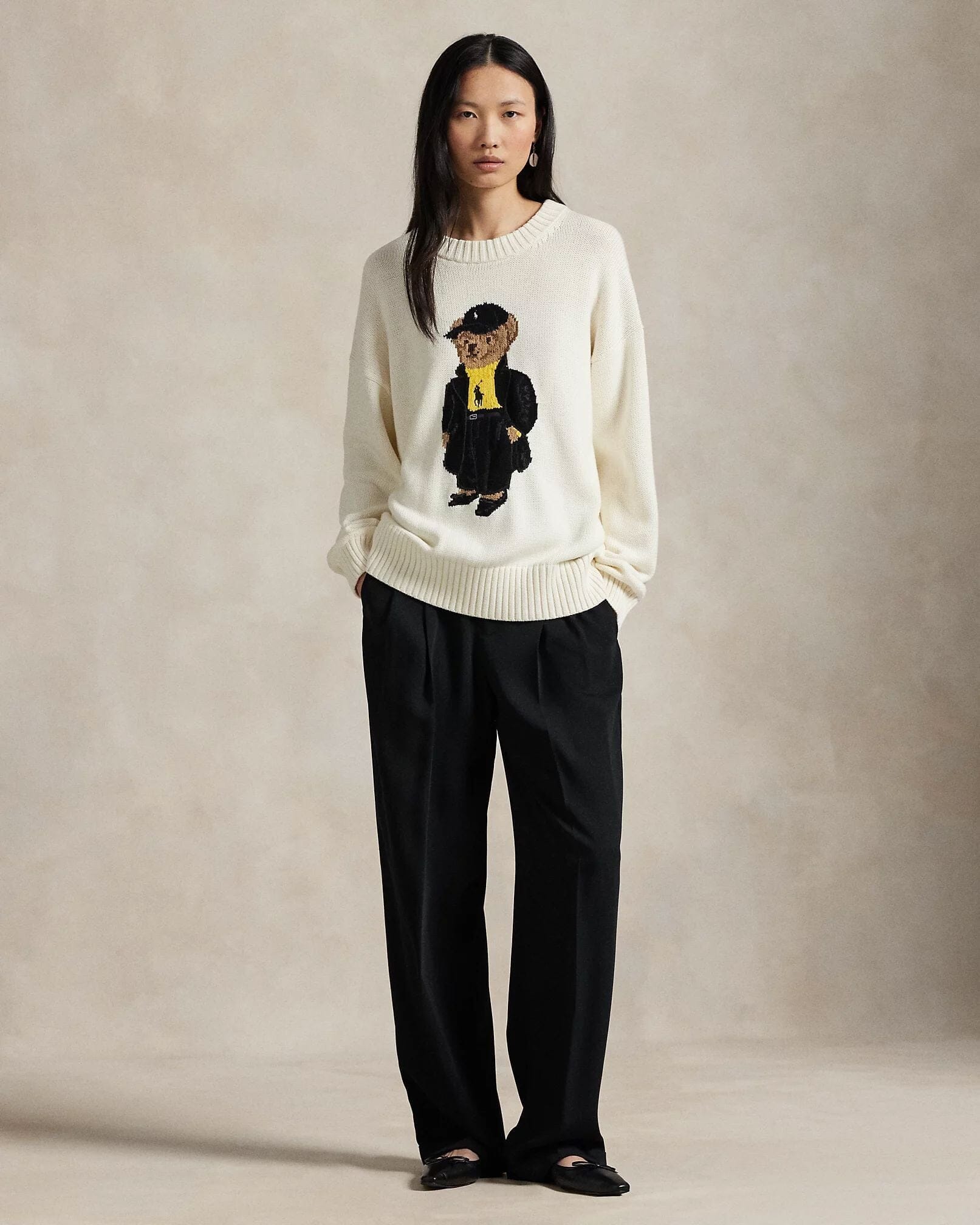 Ralph Lauren Polo Bear Cotton sweater with rAndhalsfromschnitt