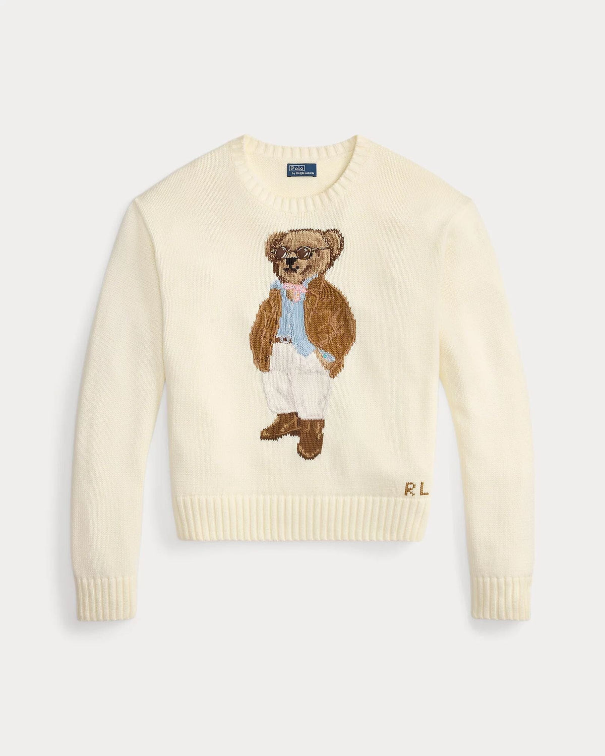 Ralph Lauren Polo Bear Cotton sweater with rAndhalsfromschnitt