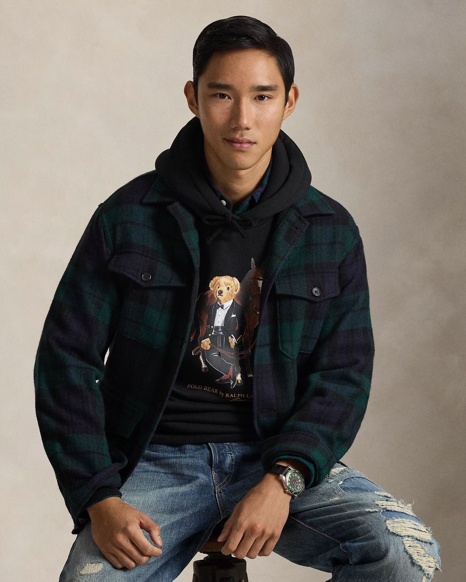 Ralph Lauren Polo Bear Fleece-kapuzensweater