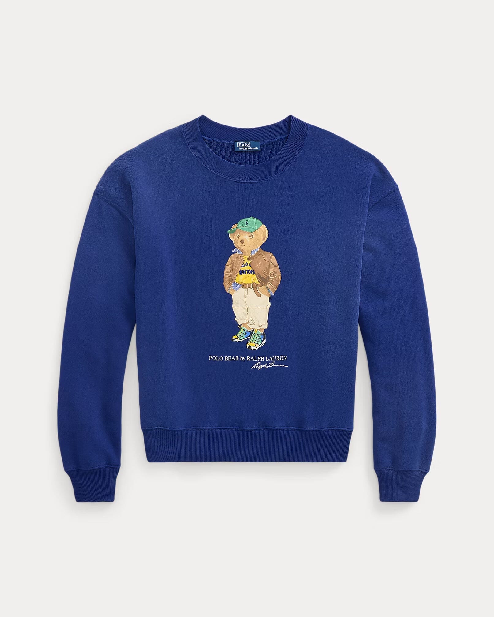 Ralph Lauren Polo Bear Leichtes Fleece-shirt With Randhalsfromschnitt