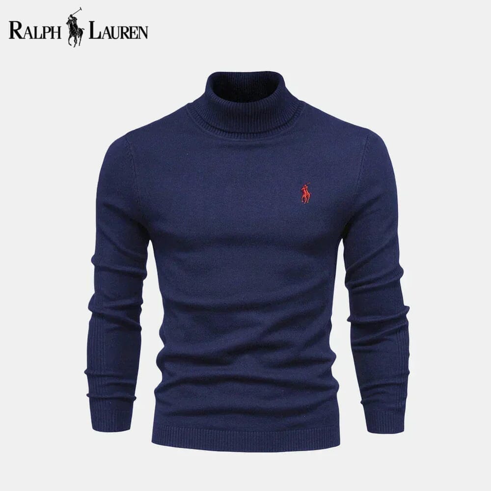 Ralph Lauren Turtleneck Sweater From Cable Patternwolle