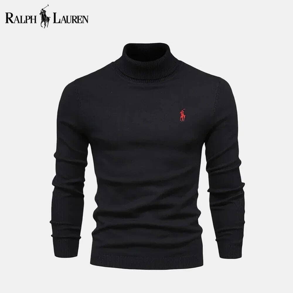 Ralph Lauren Turtleneck Sweater From Cable Patternwolle