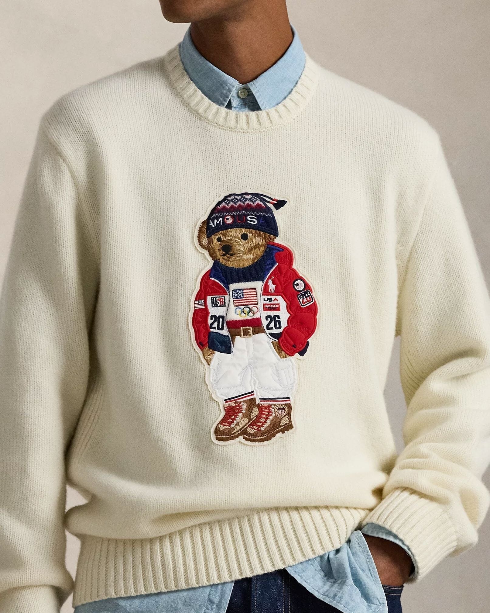 Ralph Lauren Team Usa Polo Bärensweater