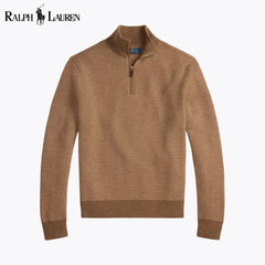Ralph Lauren Waschbarer Wollsweater With Quarter Zip