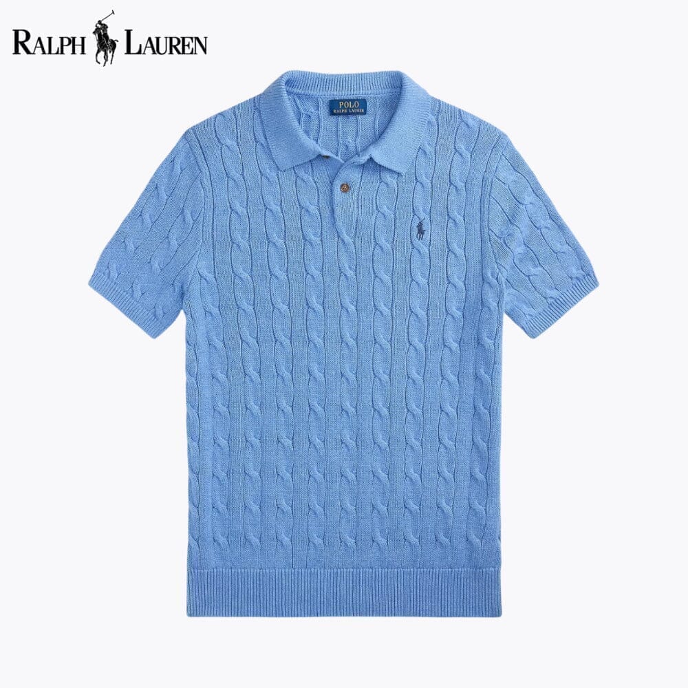 Ralph Lauren Cable Knit-polokragensweater From Cotton