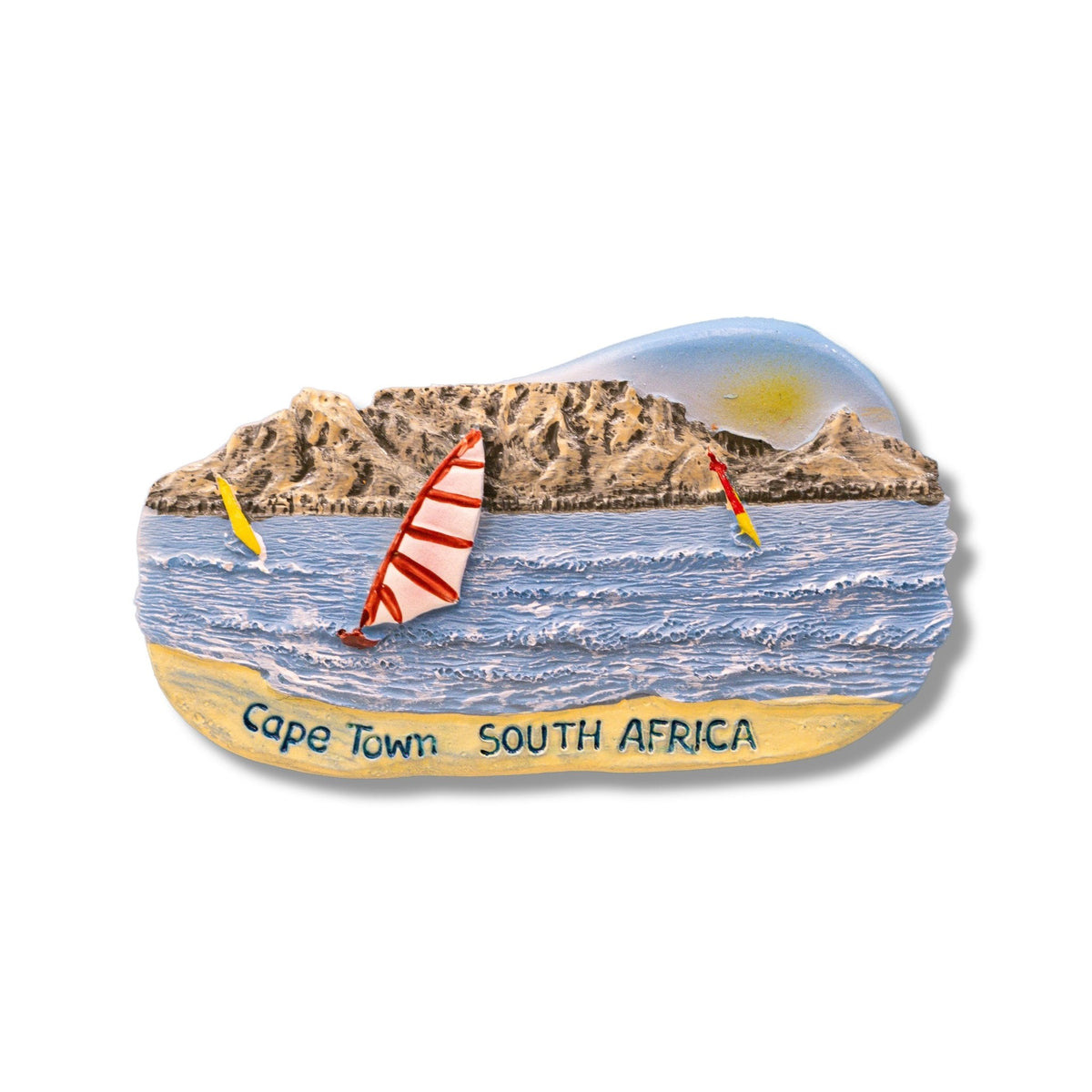 🇿🇦 South Africa Cape Town Beach Scene 3D Magnet