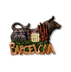 🇪🇸 Spain Barcelona Gaudí Landmarks & Bull 3D Magnet
