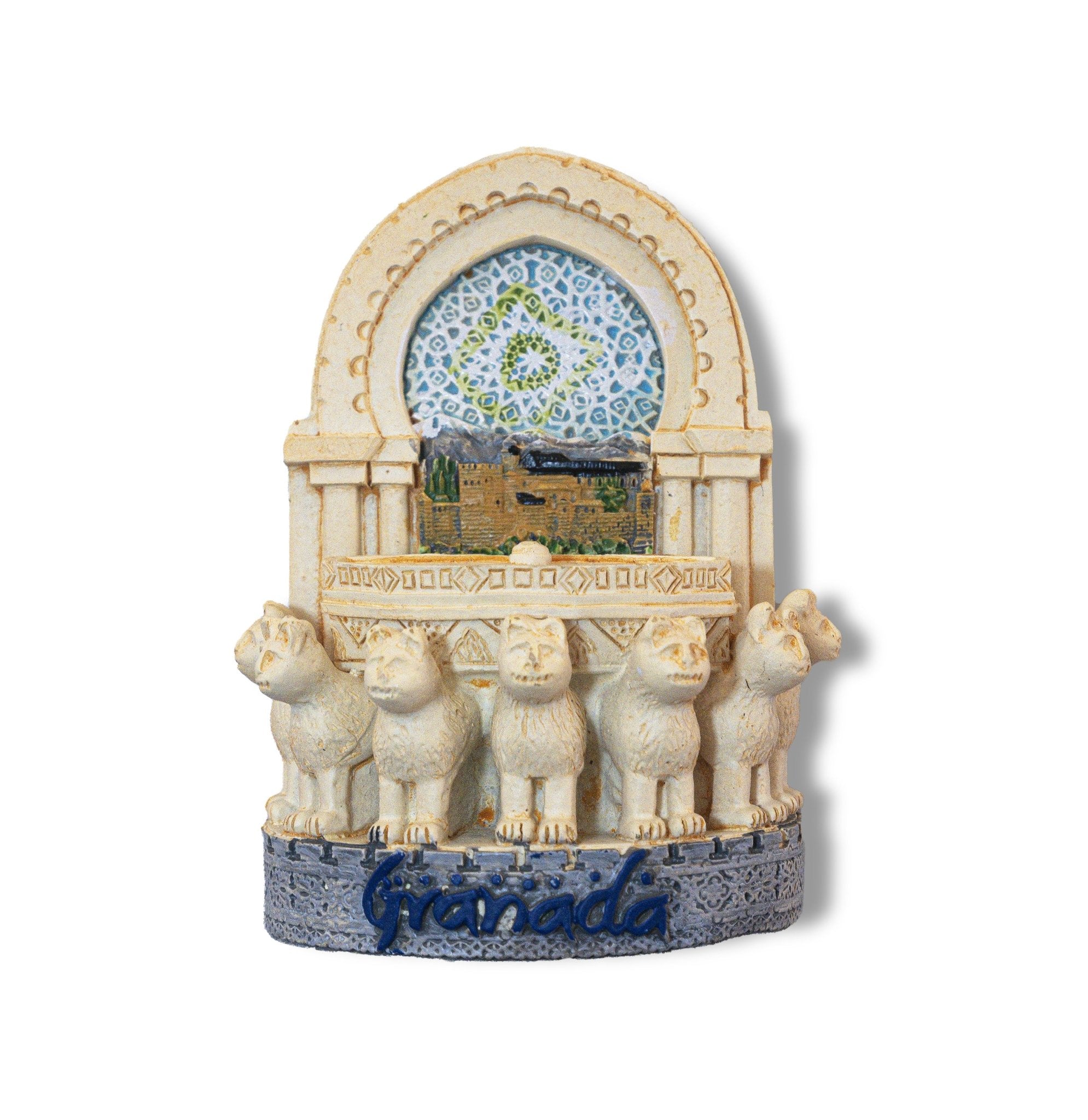🇪🇸 Spain Granada Alhambra Lion Court 3D Magnet