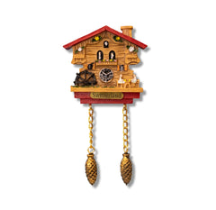 🇨🇭 Switzerland Chalet Cuckoo Clock Magnet 3D Magnet
