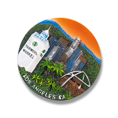 🇺🇸 USA Los Angeles Skyline  3D Magnet
