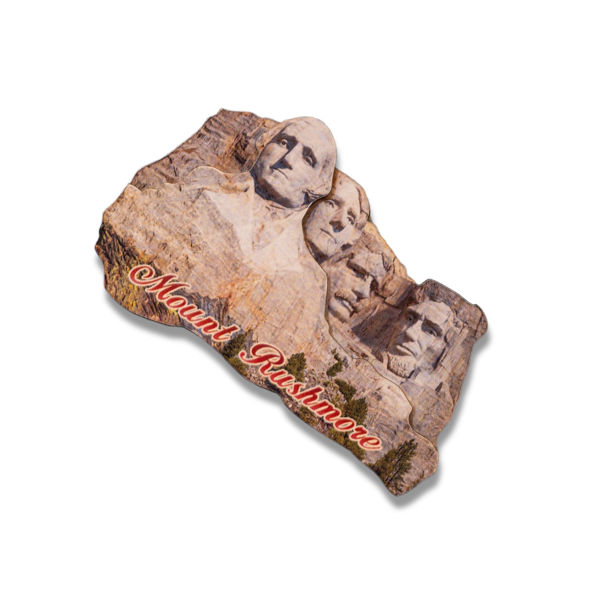 🇺🇸 USA Mount Rushmore Wooden Magnet
